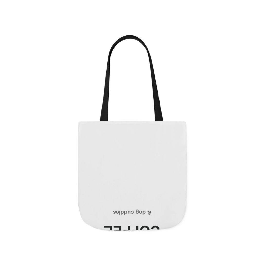 Coffee and Dog Cuddles Canvas Tote Bag