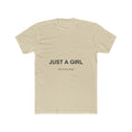 Just a Girl Who Loves Dogs Unisex Cotton Crew Tee