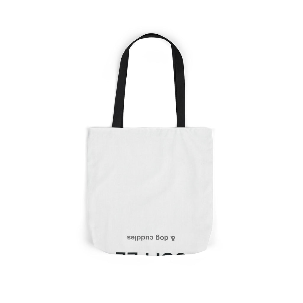 Coffee and Dog Cuddles Canvas Tote Bag