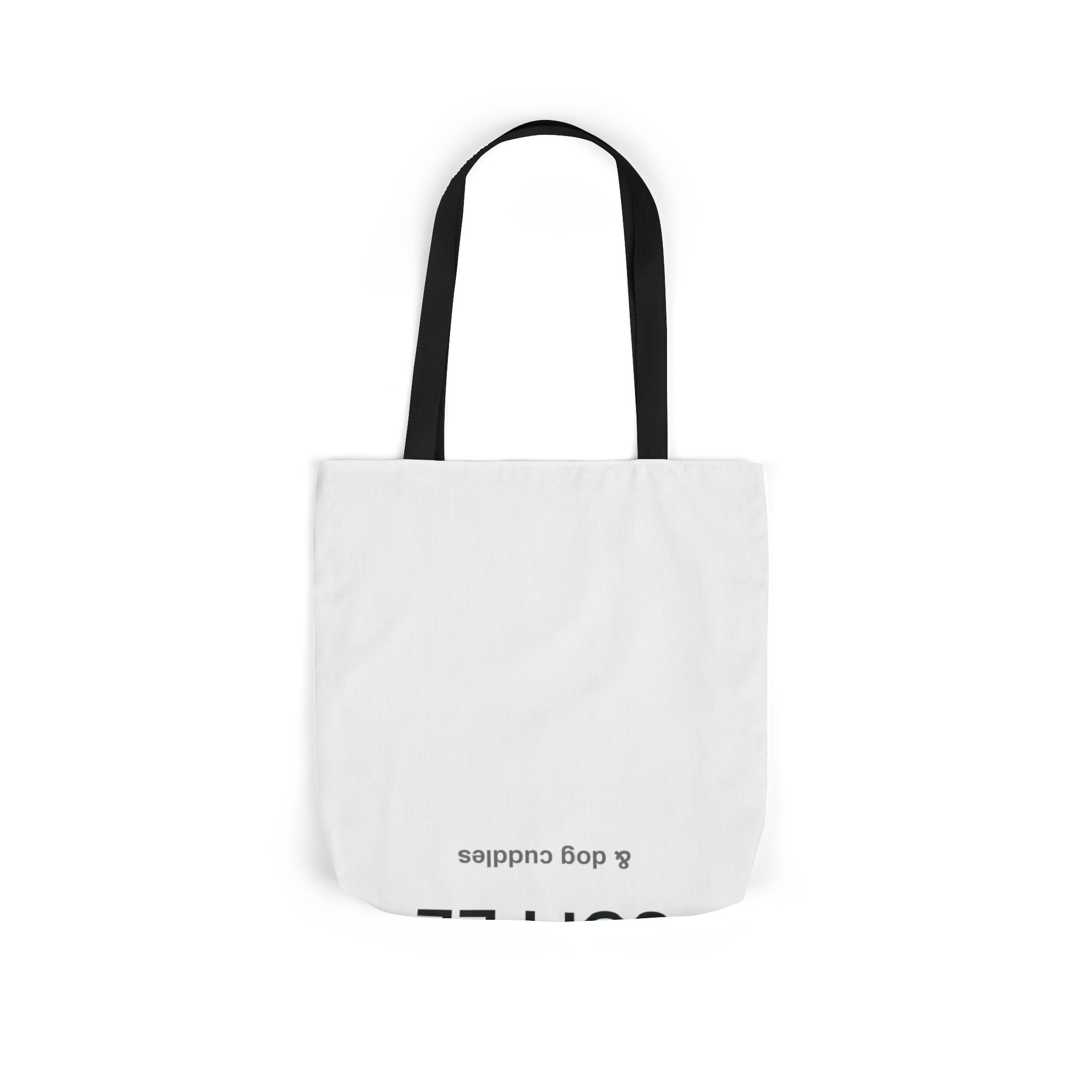 Coffee and Dog Cuddles Canvas Tote Bag