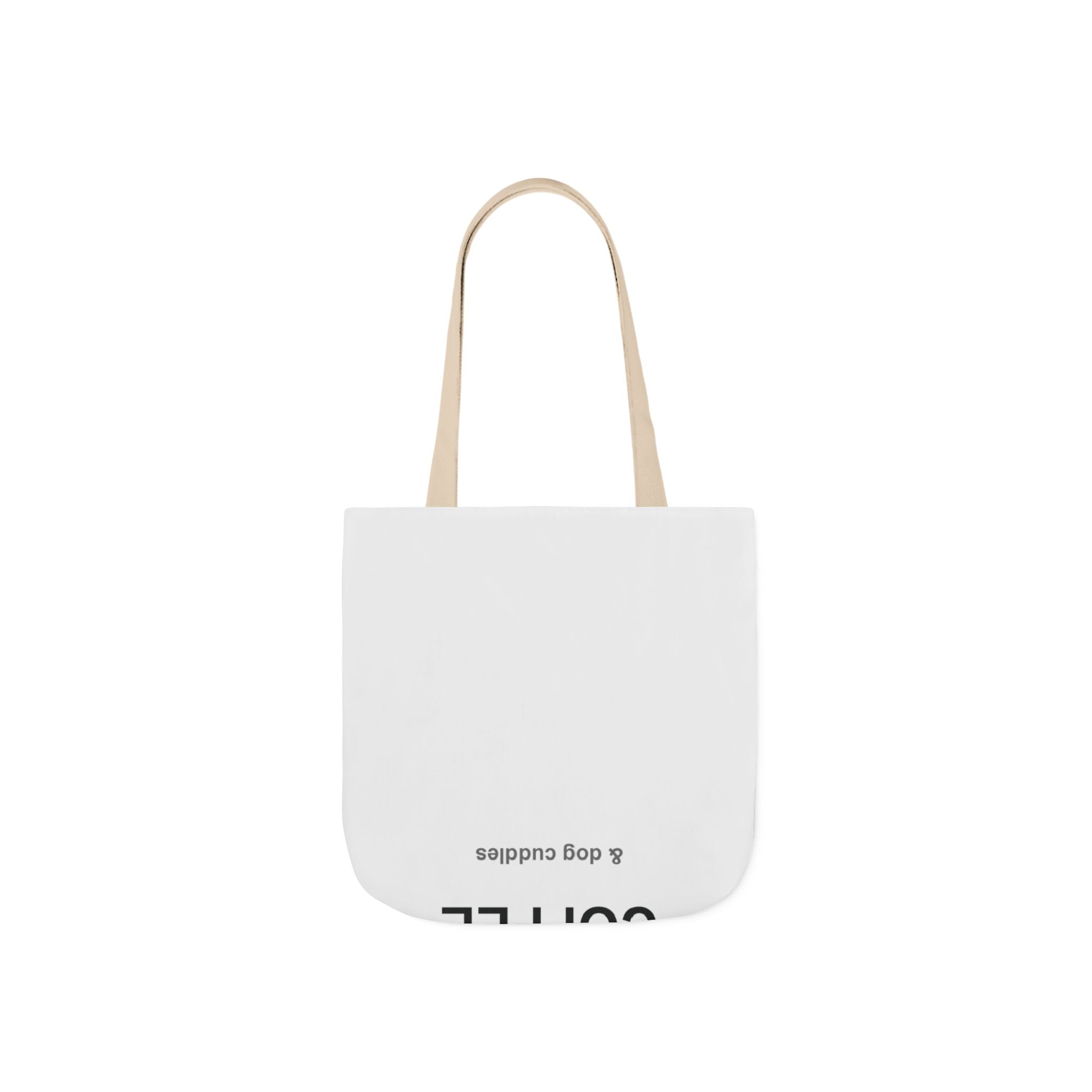 Coffee and Dog Cuddles Canvas Tote Bag