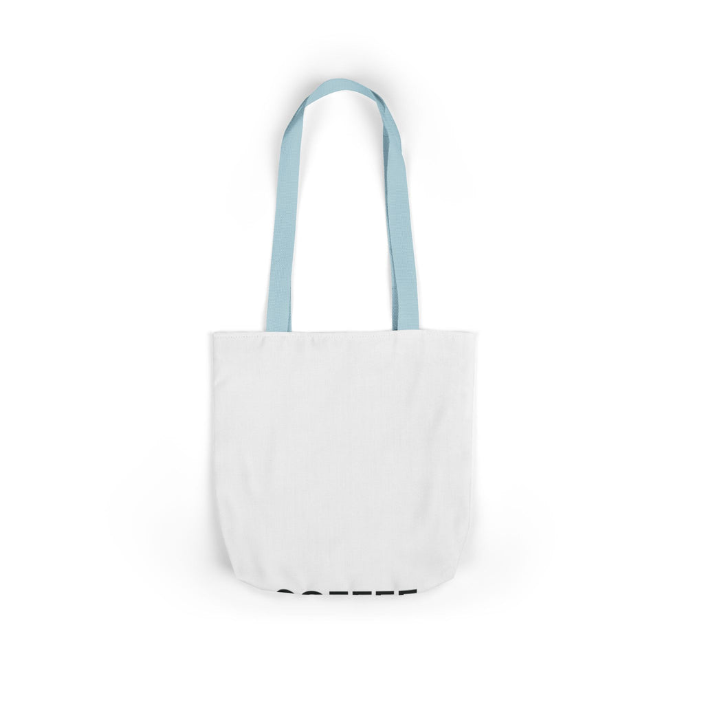 Coffee and Dog Cuddles Canvas Tote Bag