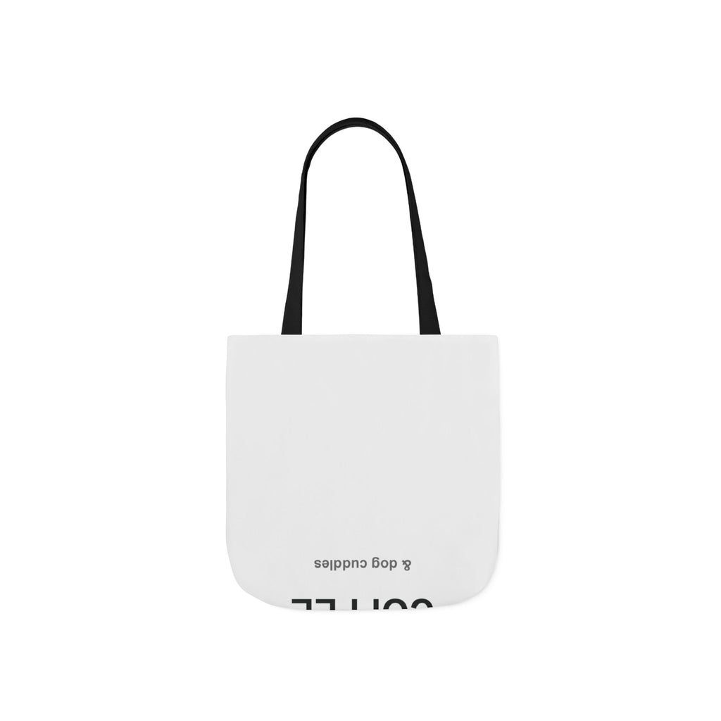 Coffee and Dog Cuddles Canvas Tote Bag