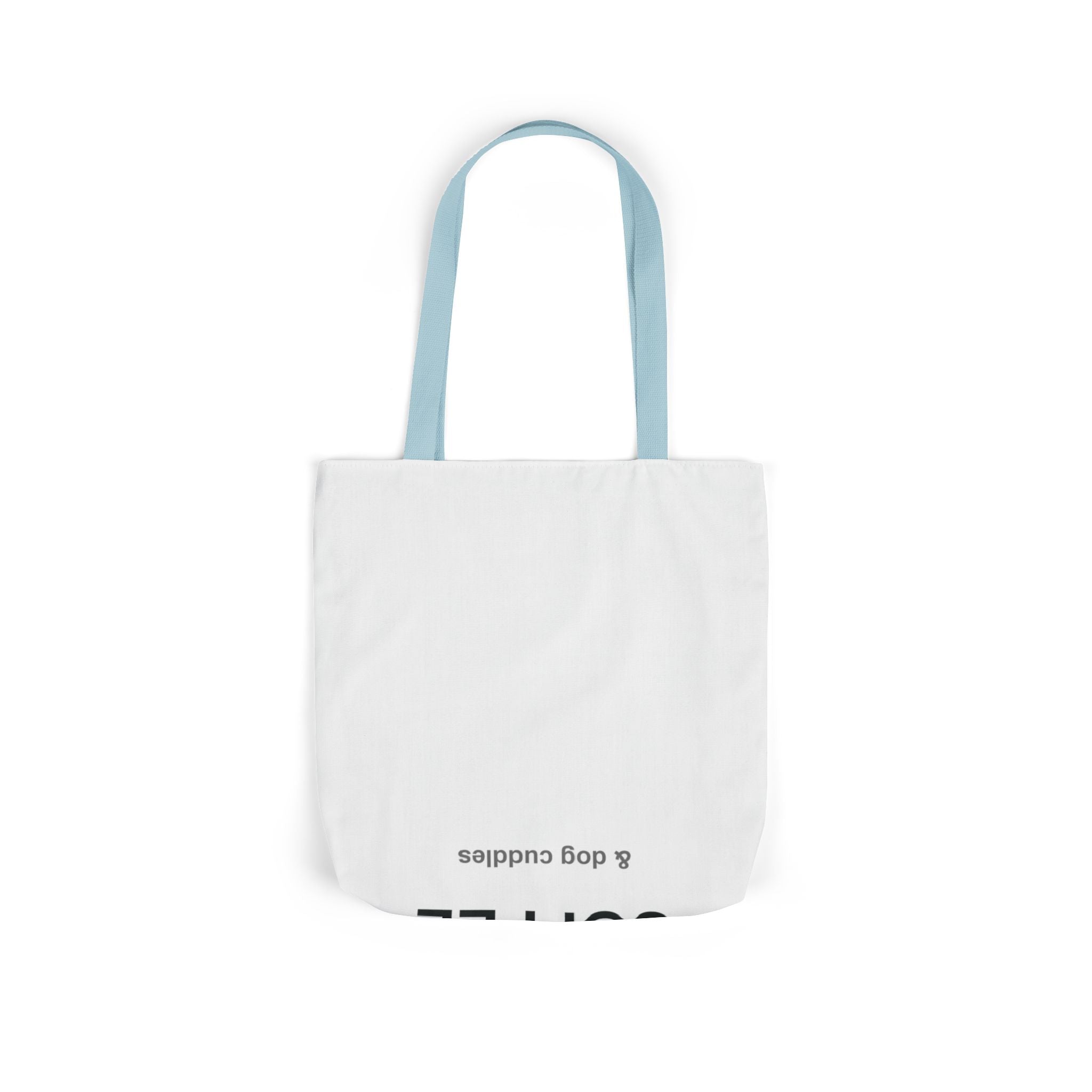 Coffee and Dog Cuddles Canvas Tote Bag