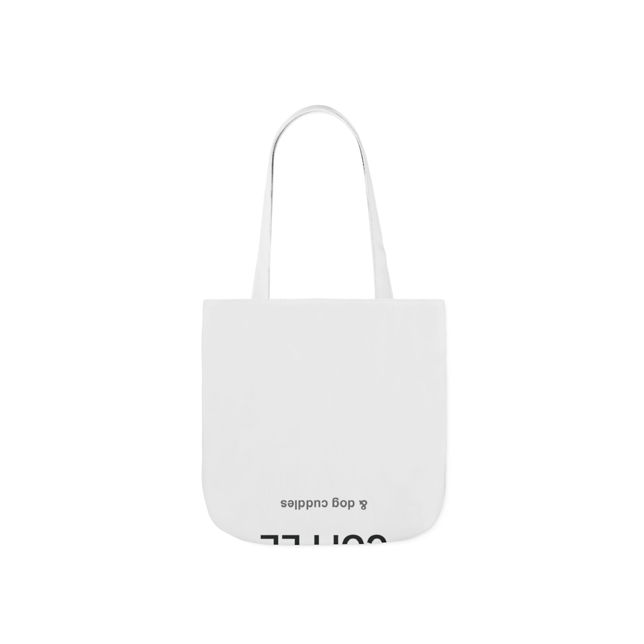 Coffee and Dog Cuddles Canvas Tote Bag