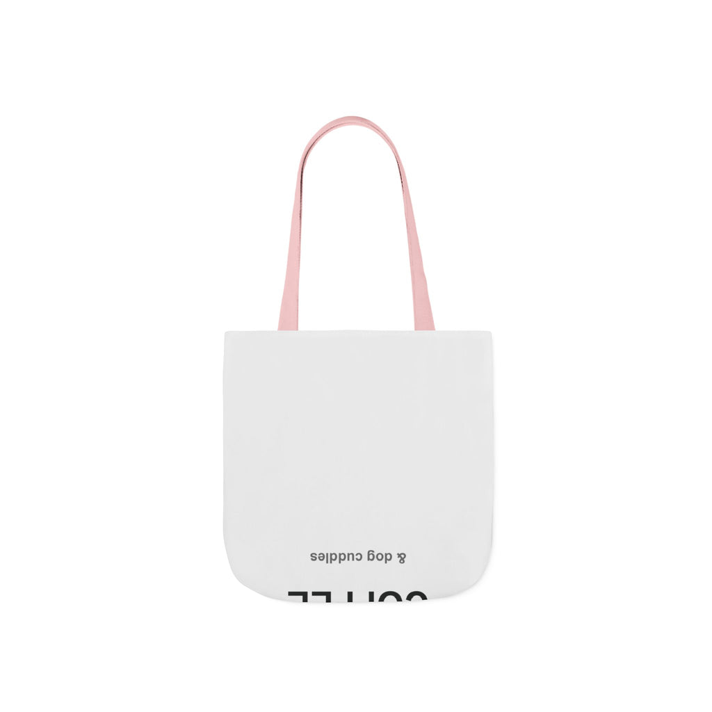 Coffee and Dog Cuddles Canvas Tote Bag