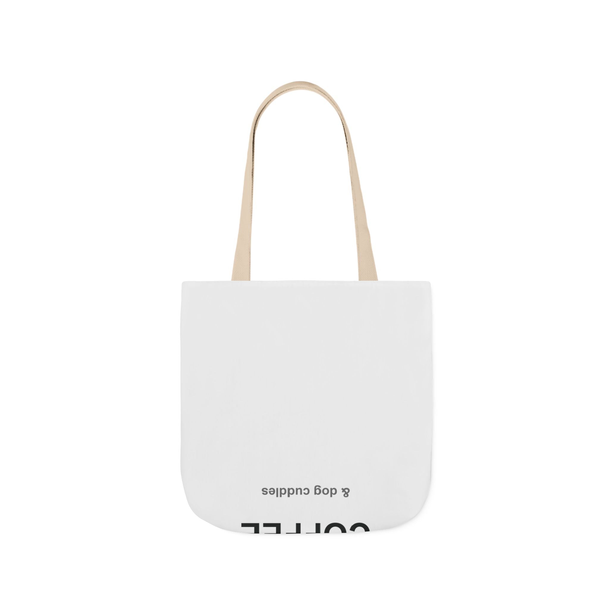 Coffee and Dog Cuddles Canvas Tote Bag