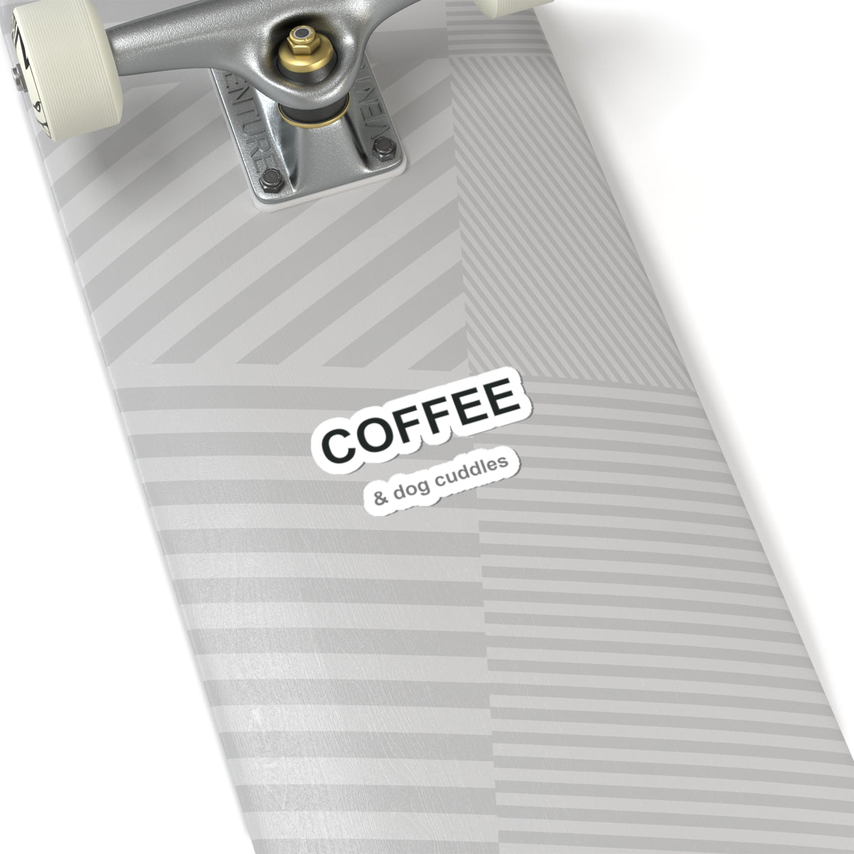 Coffee and Dog Cuddles Kiss-Cut Stickers