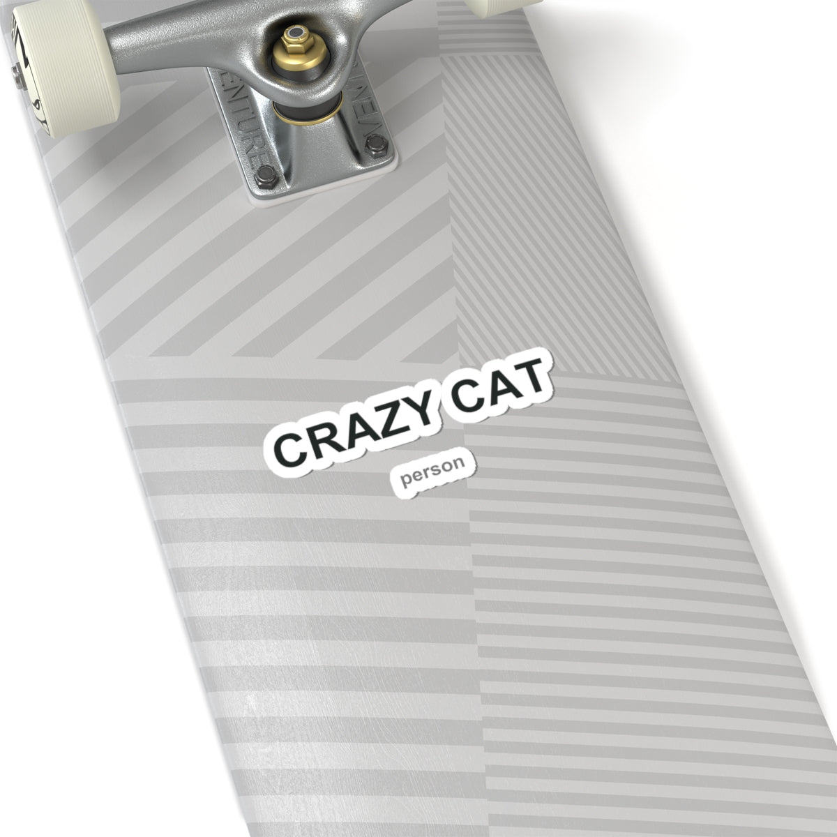 Crazy Cat Person Kiss-Cut Stickers