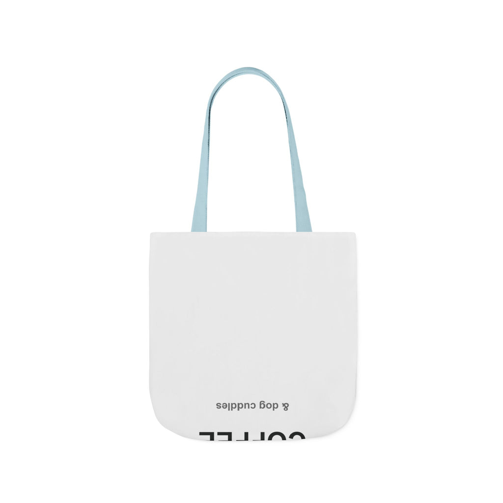 Coffee and Dog Cuddles Canvas Tote Bag