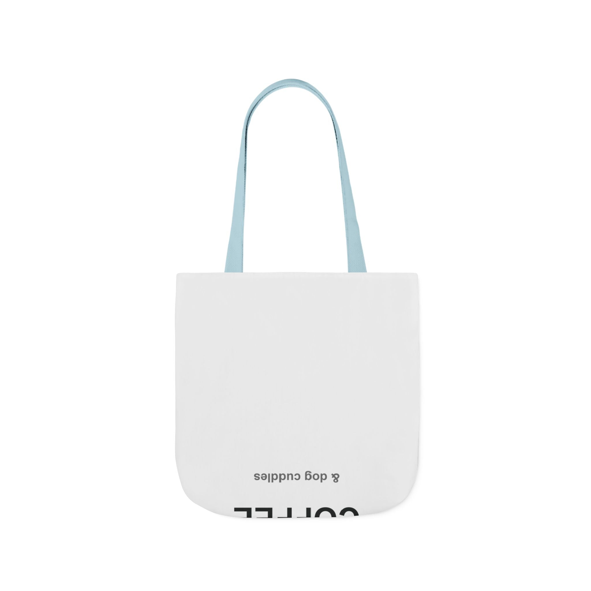 Coffee and Dog Cuddles Canvas Tote Bag